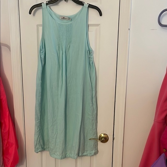 Vineyard Vines Dresses & Skirts - Vineyard Vines Teal Linen Dress
